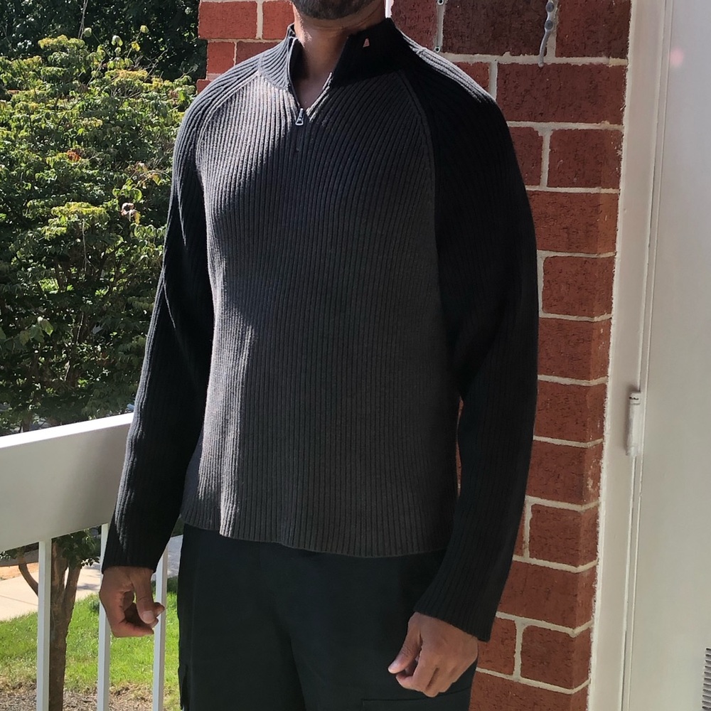 🎂Polo by Ralph Lauren Men's Black Half Zip-Up Sweater Size Size XXL —#008 - Picture 2 of 8